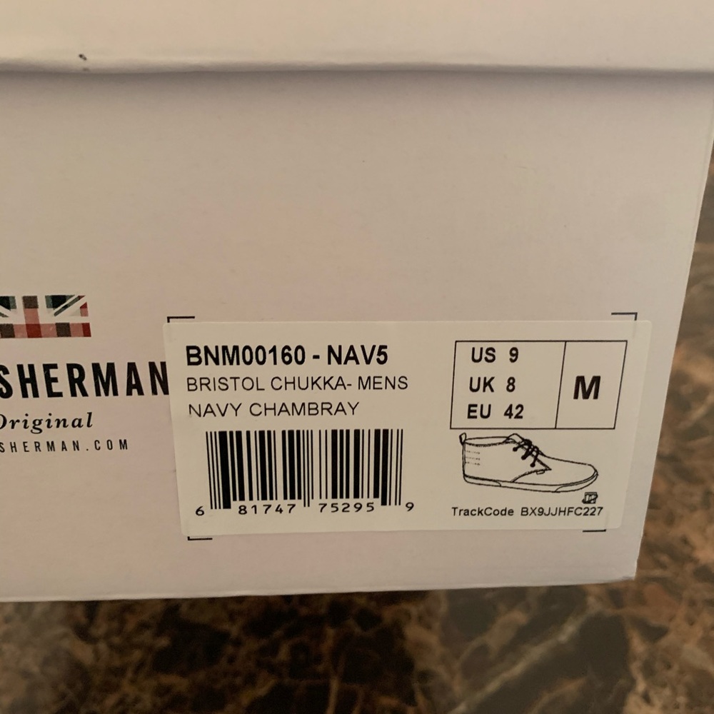 Ben Sherman Bristol Chukka Sneaker Navy Chambray - Picture 7 of 8